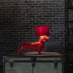 Настольная лампа COLLECTION OF DOGS с абажуром Такса варинант исполнения - 3 | Loft Concept в Челябинске