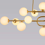 Люстра подвесная с белыми лампами в форме шара Flute варинант исполнения - 3 | Loft Concept в Челябинске