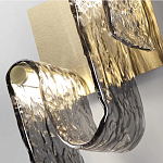 Бра волнистой формы из фактурного стекла Wave варинант исполнения - 4 | Loft Concept в Челябинске