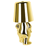 Настольная лампа фигурная золотого цвета с гладким абажуром Высота 19 см Sophia варинант исполнения - 6 | Loft Concept в Челябинске