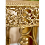 Столик приставной золотистый с орнаментом на столешнице Tanzania варинант исполнения - 7 | Loft Concept в Челябинске