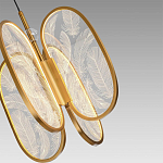 Люстра с гравировкой на акриловых плафонах Gravyura Bronze D 33 см варинант исполнения - 3 | Loft Concept в Челябинске