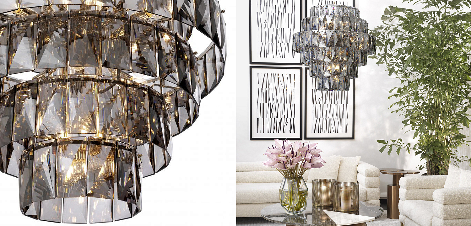 Люстра Eichholtz Chandelier Amazone L smoke Люстра Eichholtz Chandelier Amazone L smoke - Loft-Concept в Челябинске
