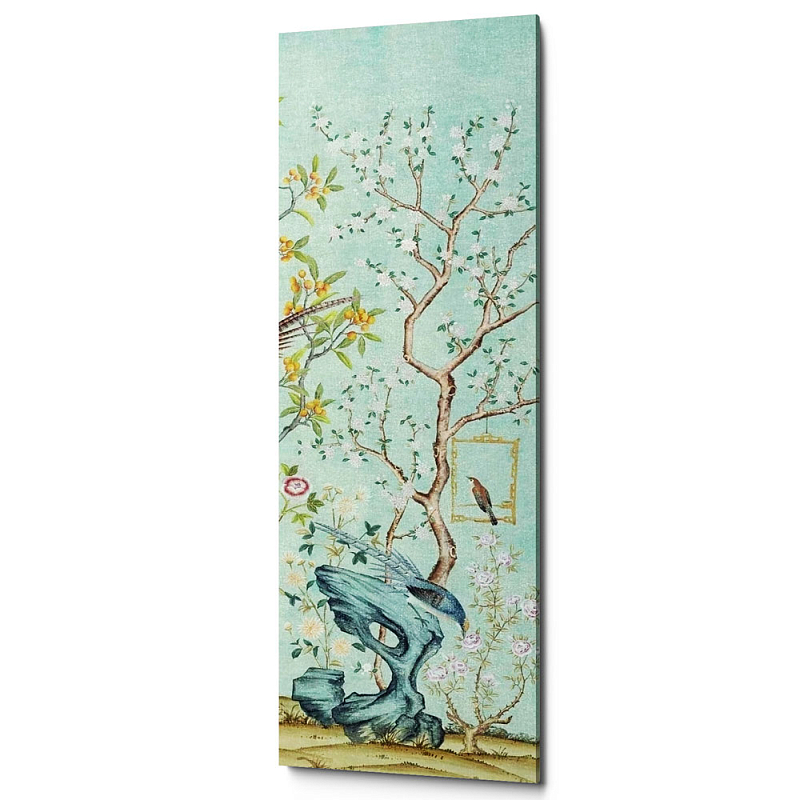 Постер Blue Chinoiserie 5 Голубой пастельный Постер Blue Chinoiserie 5 Голубой пастельный в Челябинске | Loft Concept