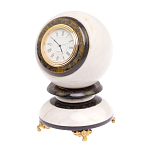 Часы настольные в виде шара из натурального камня Ball Stone Clock варинант исполнения - 10 | Loft Concept в Челябинске