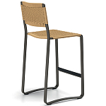 Дизайнерский стул с каркасом из металла с плетеными сиденьем и спинкой GREEN POINT Chair варинант исполнения - 15 | Loft Concept в Челябинске