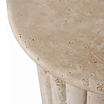 Дизайнерский журнальный стол круглый с фактурным основанием Kibul варинант исполнения - 2 | Loft Concept в Челябинске