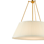 Подвесной светильник светодиодный с фактурным тканевым конусообразным абажуром White Fabric Lampshade варинант исполнения - 2 | Loft Concept в Челябинске