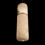 Подвесной светильник с цилиндрическим плафоном из белого алебастра Cryptocrystalline Stone варинант исполнения - 8 | Loft Concept в Челябинске