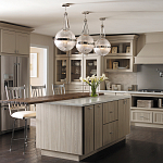 Подвесной светильник с рифленым стеклянным плафоном в форме шара Kichler варинант исполнения - 9 | Loft Concept в Челябинске