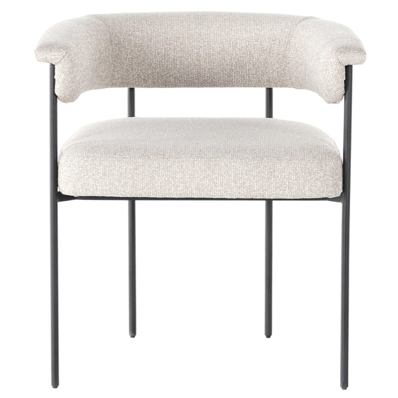Стул мягкий в современном стиле Practical Modern Chair Черный Бежевый Стул мягкий в современном стиле Practical Modern Chair Черный Бежевый в Челябинске | Loft Concept