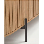 Буфет высокий из дерева манго и металла с открытыми полками и 2-мя дверцами Toinette варинант исполнения - 4 | Loft Concept в Челябинске