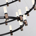 Люстра подвесная с тремя круглыми ярусами и цилиндрическими плафонами Arnaut Light варинант исполнения - 5 | Loft Concept в Челябинске