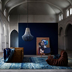 Люстра каплевидной формы украшенная круглыми бусинами Gradient Chandelier Blue White варинант исполнения - 1 | Loft Concept в Челябинске