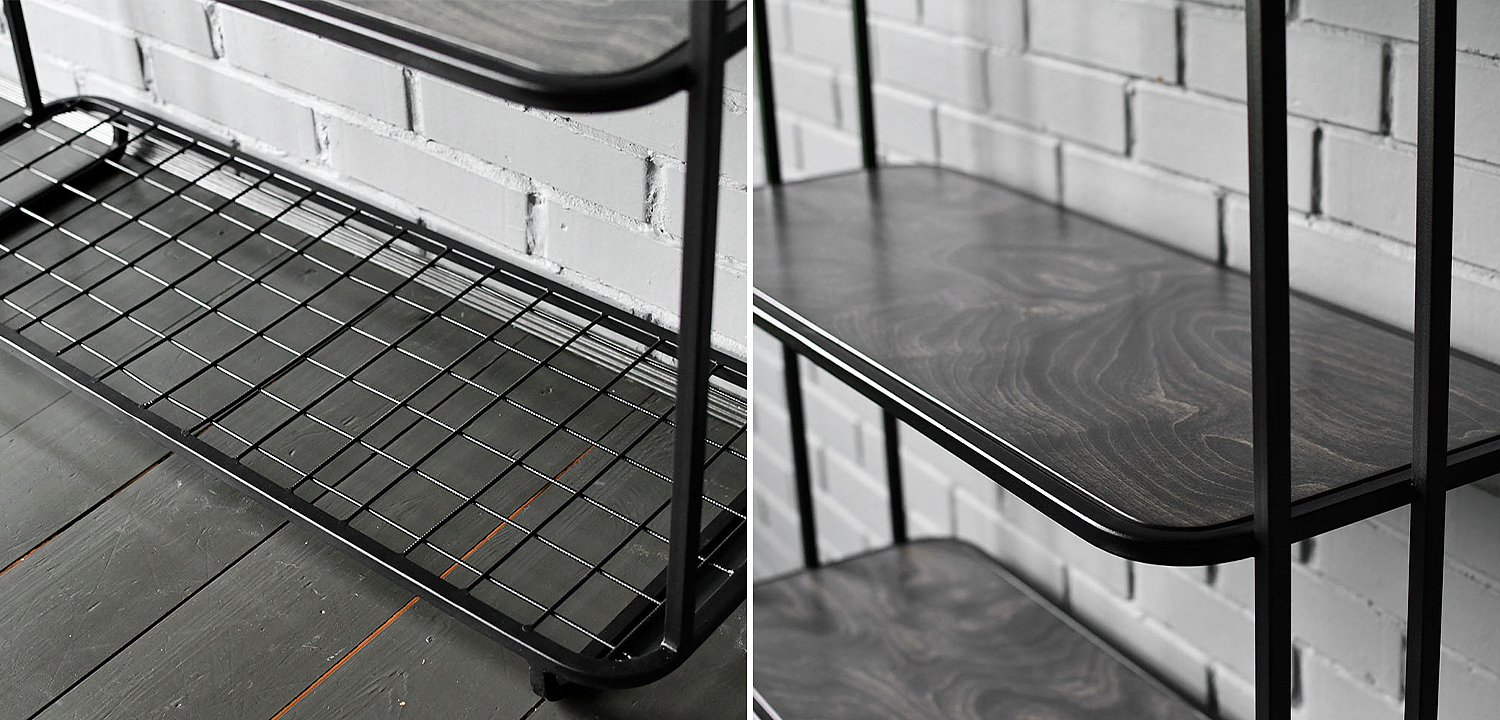 Стеллаж Wynn Industrial Metal Rust Rack Стеллаж Wynn Industrial Metal Rust Rack - Loft-Concept в Челябинске