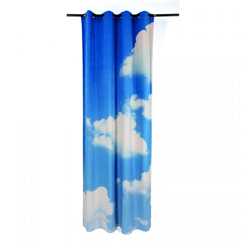 Штора Seletti Cloud Left Голубой Белый Штора Seletti Cloud Left Голубой Белый в Челябинске | Loft Concept