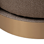 Кресло вращающееся черно-золотая рогожка Julia Armchair Golden Belt варинант исполнения - 5 | Loft Concept в Челябинске