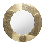 Зеркало золотое со вставками в виде геометрических фигур варинант исполнения - 1 | Loft Concept в Челябинске