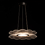 Люстра с прозрачным волнистым плафоном в форме цветка Ethereal Bloom варинант исполнения - 3 | Loft Concept в Челябинске