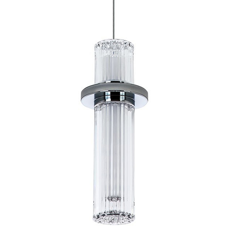 Подвесной светильник хром Odile Acrylic Tube Hanging Lamp Chrome Прозрачный Хром Подвесной светильник хром Odile Acrylic Tube Hanging Lamp Chrome Прозрачный Хром в Челябинске | Loft Concept