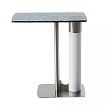 Дизайнерский журнальный стол с прямоугольной рельефной столешницей Nord варинант исполнения - 1 | Loft Concept в Челябинске