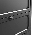 Комод с 3-мя ящиками черный Silva Black Chest of Drawers варинант исполнения - 5 | Loft Concept в Челябинске