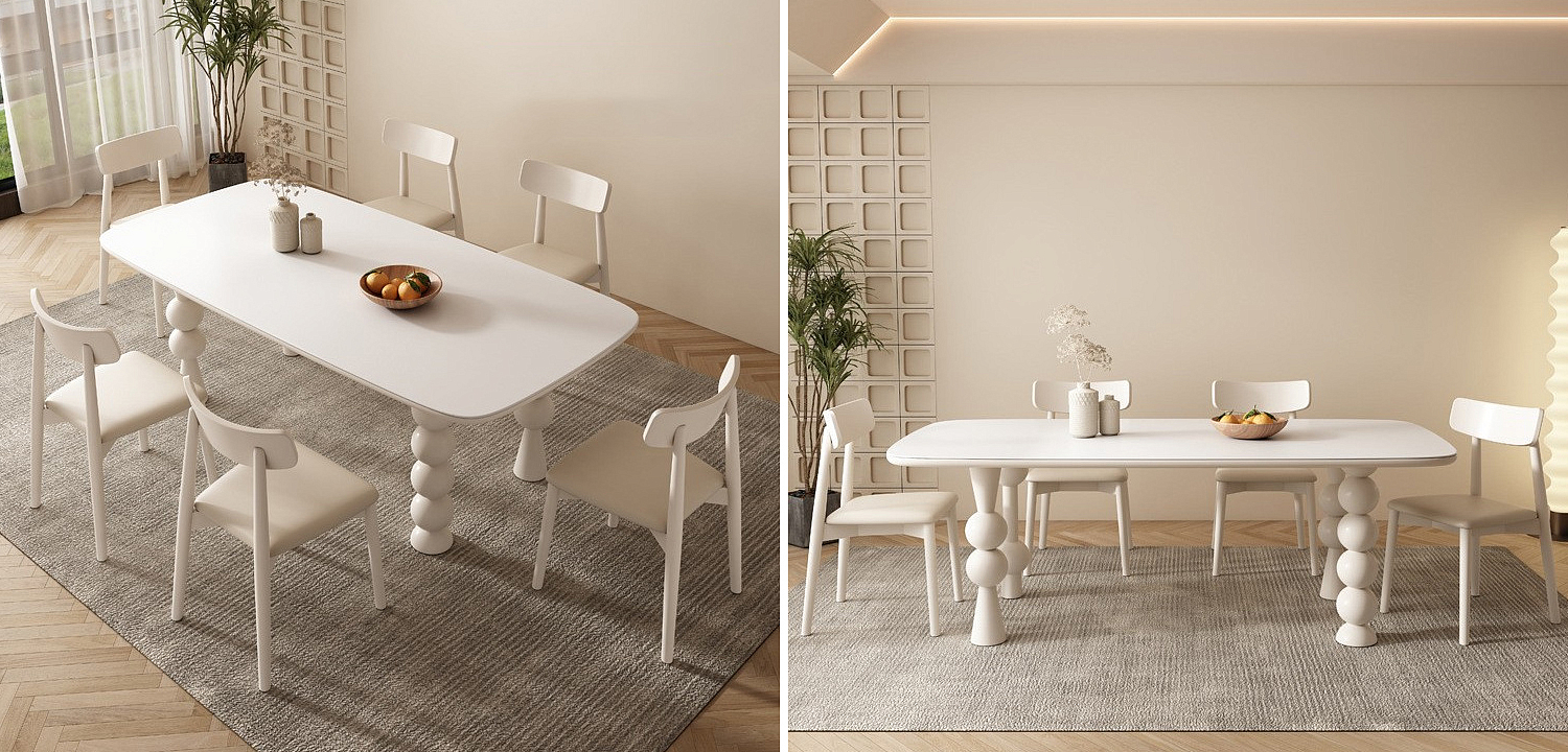 Обеденный стол Raphael Unique Shaped Dining Table Обеденный стол Raphael Unique Shaped Dining Table - Loft-Concept в Челябинске