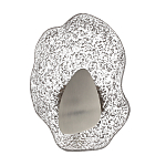 Бра с рельефным волнообразным стеклянным плафоном и вставкой из мрамора Liquid Stone варинант исполнения - 6 | Loft Concept в Челябинске