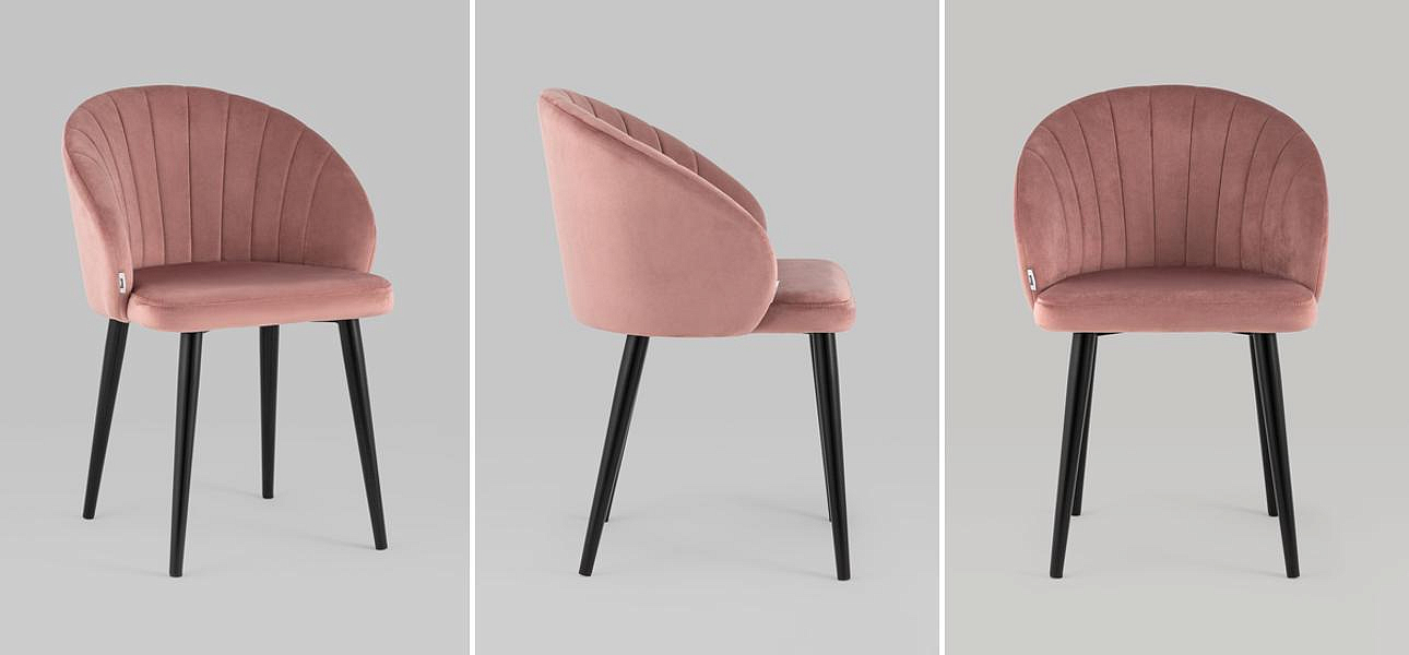 Стул Balsari Chair Пыльно-Розовый Велюр Стул Balsari Chair Пыльно-Розовый Велюр - Loft-Concept в Челябинске