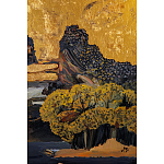 Кофейный стол с японским пейзажем Bohemia coffee table  варинант исполнения - 6 | Loft Concept в Челябинске