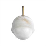 Подвесной светильник из белого алебастра Cryptocrystalline Stone варинант исполнения - 7 | Loft Concept в Челябинске