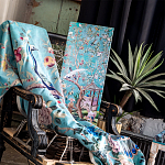 Постер на холсте в стиле шинуазри с изображением сада Chinoiserie Gazebo in the Imperial Garden Poster варинант исполнения - 3 | Loft Concept в Челябинске