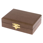 Визитница карманная металлическая с гравюрой Герба России в подарочной коробке Gold Metal Business Card Holders варинант исполнения - 4 | Loft Concept в Челябинске