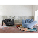 Дизайнерское кожаное кресло в форме руки Poltronova Joe Whip Armchair варинант исполнения - 5 | Loft Concept в Челябинске