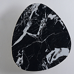 Бра треугольной формы из искусственного мрамора черного цвета Длина 47 см Ginger & Jagger варинант исполнения - 1 | Loft Concept в Челябинске