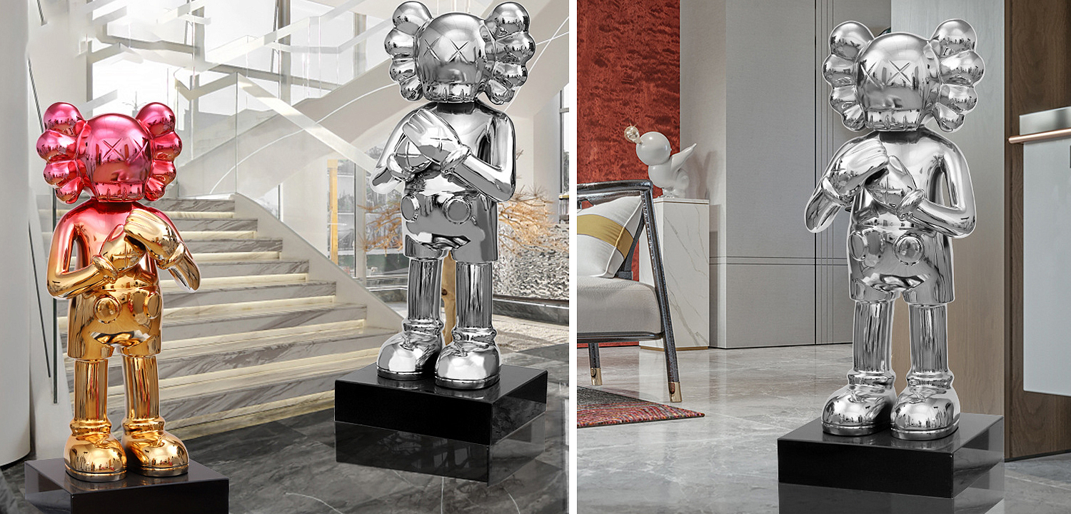 Статуэтка KAWS Silver on stand Статуэтка KAWS Silver on stand - Loft-Concept в Челябинске