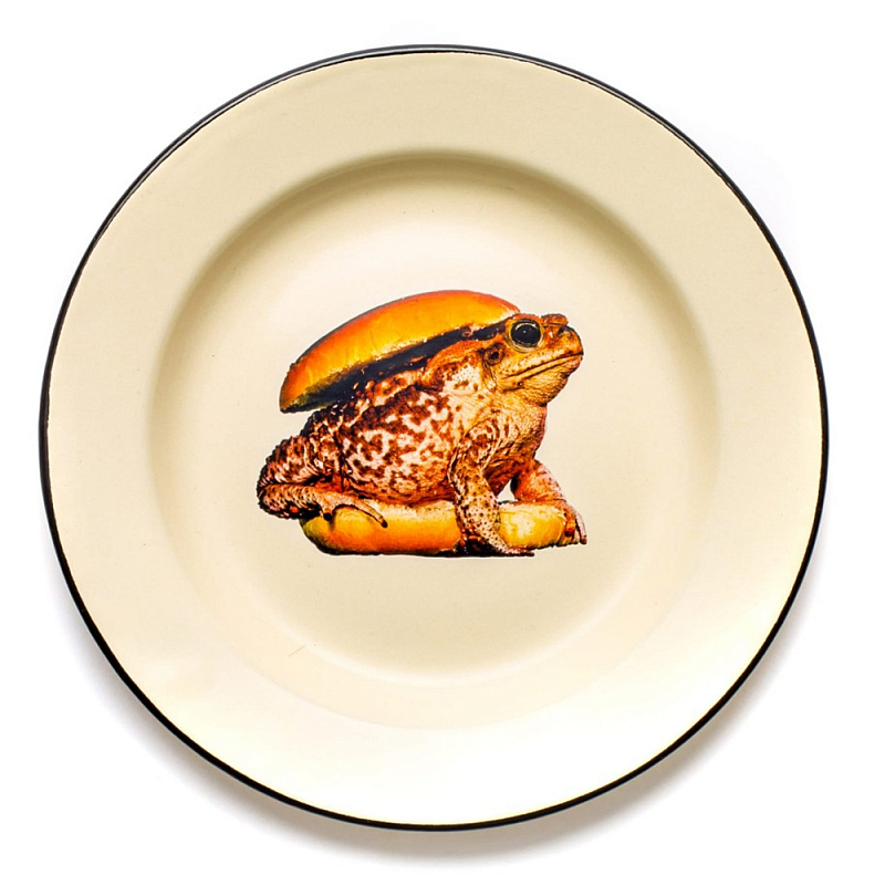 Тарелка Seletti Toad Бежевый Коричневый Тарелка Seletti Toad Бежевый Коричневый в Челябинске | Loft Concept
