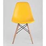 Пластиковый стул на ножках из массива бука Eames Yellow варинант исполнения - 4 | Loft Concept в Челябинске