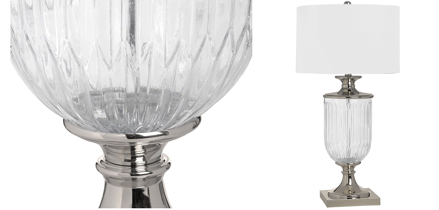 Настольная лампа Eduarda Glass Bowl Table lamp Настольная лампа Eduarda Glass Bowl Table lamp - Loft-Concept в Челябинске