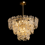 Люстра многоярусная с объемными прозрачными цветами Hanging Flowers варинант исполнения - 3 | Loft Concept в Челябинске