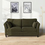 Диван с обивкой из велюра зеленый Gibbs Dark Green Sofa варинант исполнения - 6 | Loft Concept в Челябинске