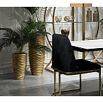 Стул обеденный велюровый черный с золотым каркасом Nobility варинант исполнения - 6 | Loft Concept в Челябинске