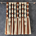 Дизайнерский Декор на стену с кисточками из хлопковых нитей wall panel Thread brushes варинант исполнения - 1 | Loft Concept в Челябинске