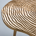 Металлический кофейный столик Puddle Gold варинант исполнения - 3 | Loft Concept в Челябинске