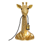 Настольная лампа в детскую Жираф в золотом костюме варинант исполнения - 2 | Loft Concept в Челябинске