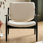 Кресло с каркасом и ножками из древесины и мягкими сиденьем и спинкой Venice варинант исполнения - 7 | Loft Concept в Челябинске