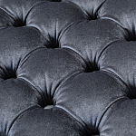 Пуф велюровый серый с каретной стяжкой Perennially варинант исполнения - 2 | Loft Concept в Челябинске