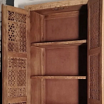 Этнический шкаф с орнаментом резьба из дерева Indian Antique Furniture варинант исполнения - 2 | Loft Concept в Челябинске