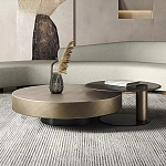 Комплект их 2-х круглых дизайнерских журнальных столов Difelap варинант исполнения - 1 | Loft Concept в Челябинске