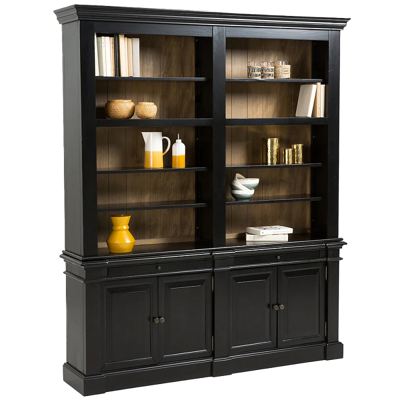 Витрина из массива сосны Sterling Showcase Black Черный Древесина Витрина из массива сосны Sterling Showcase Black Черный Древесина в Челябинске | Loft Concept